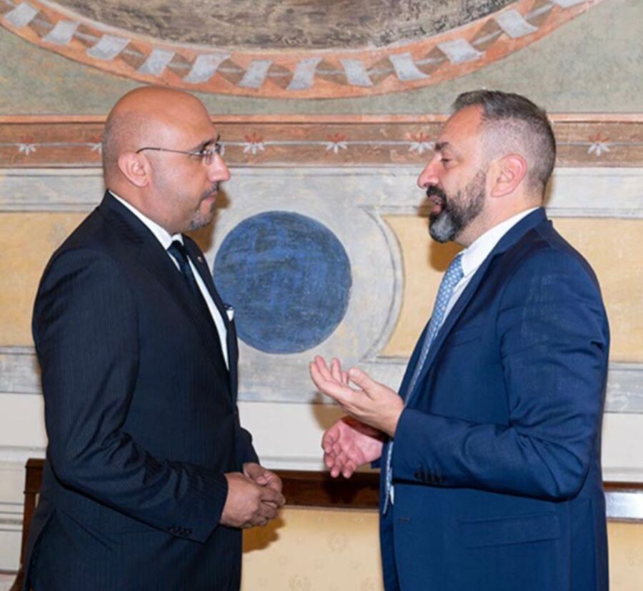 وزير خارجية سان مارينو يلتقي قعوار