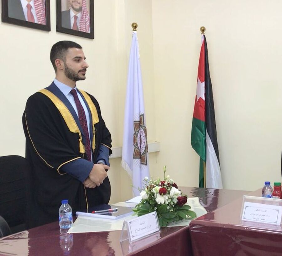 مروان السلاخ.. مبارك الماجستير