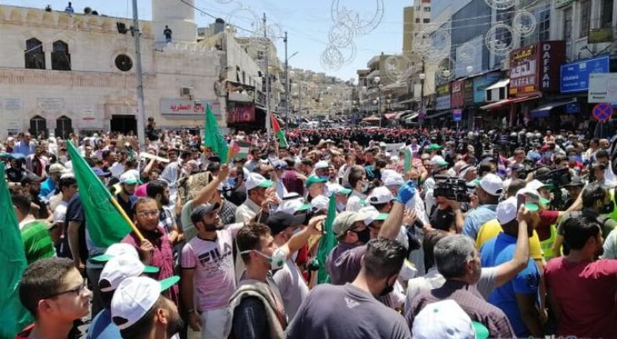 اعتصام في عمان دعما لفلسطين