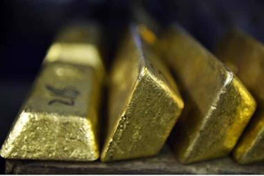 5 سبائك ذهبية وزنها 5 كيلوغرامات