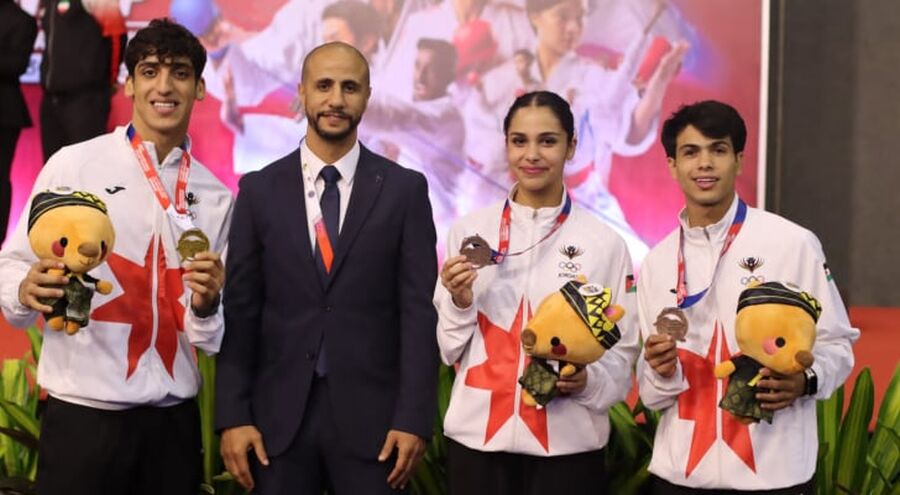 ذهبية وبرونزيتان للأردن في بطولة آسيا