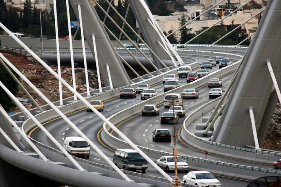 على جسر عبدون صباح اليوم