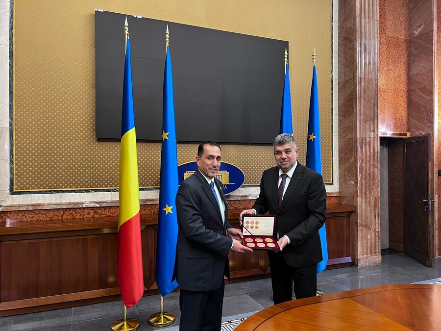 رئيس الوزراء الروماني يستقبل السفير سفيان