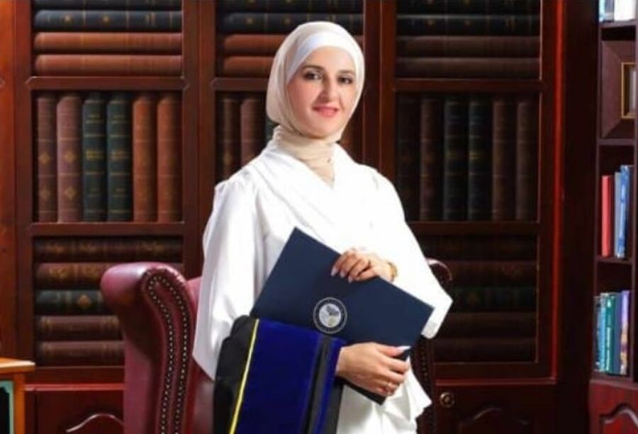 سماح الجيوسي.. مبارك الماجستير من جامعة