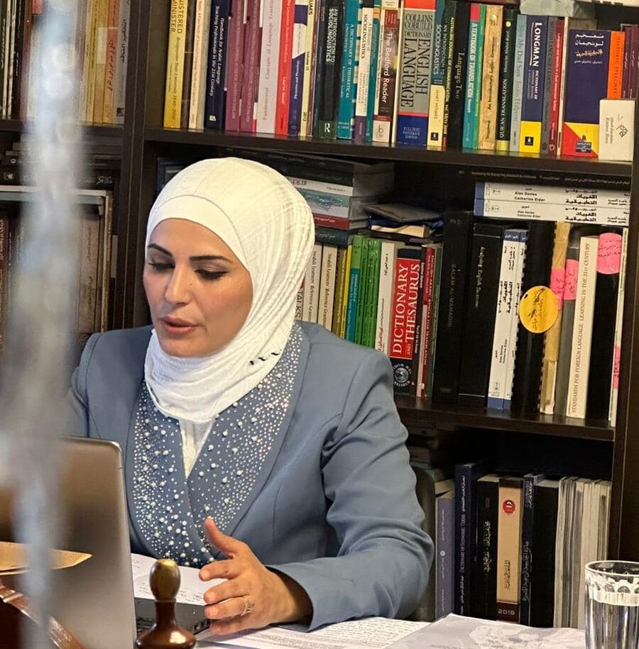 الدكتور فواز الزبون وزوجته فريال ابو