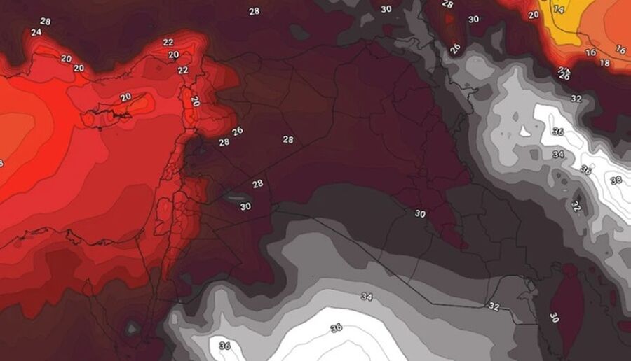 انخفاض على درجات الحرارة نهاية الأسبوع