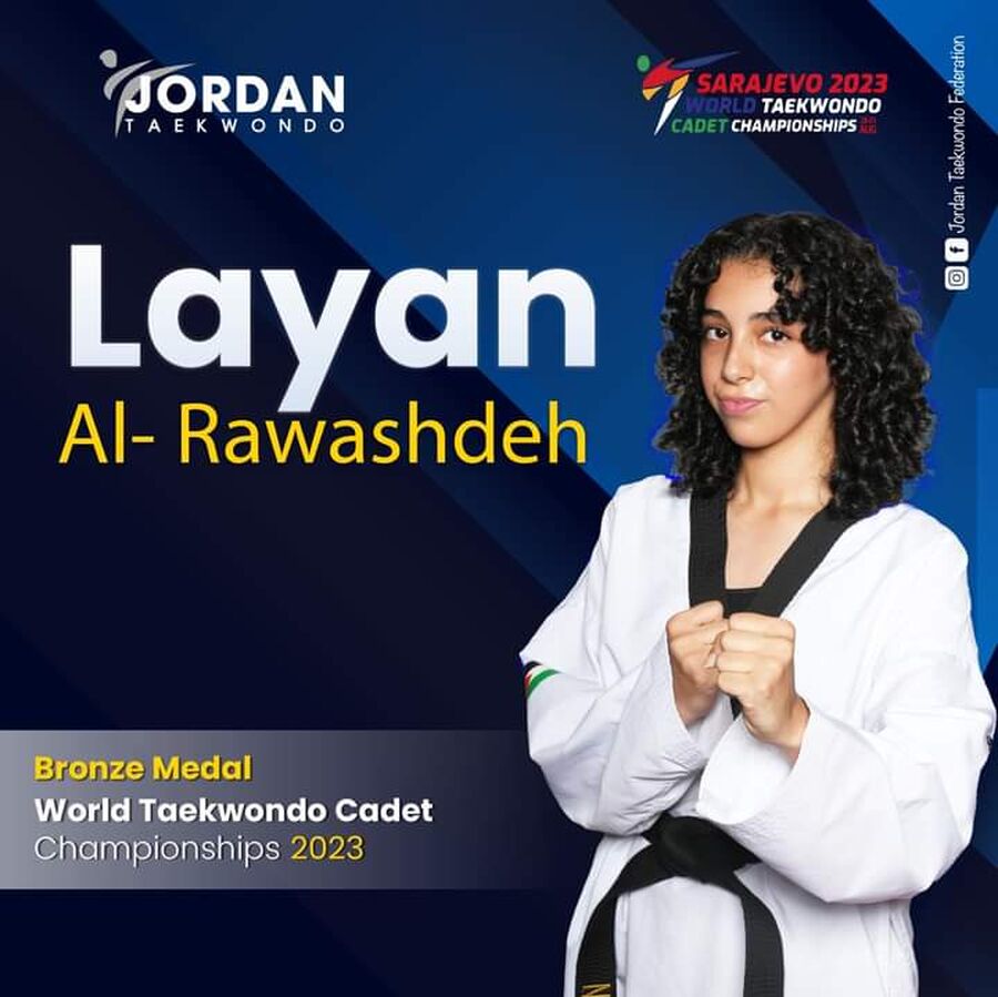 برونزية ثانية لتايكواندو الأردن ببطولة العالم