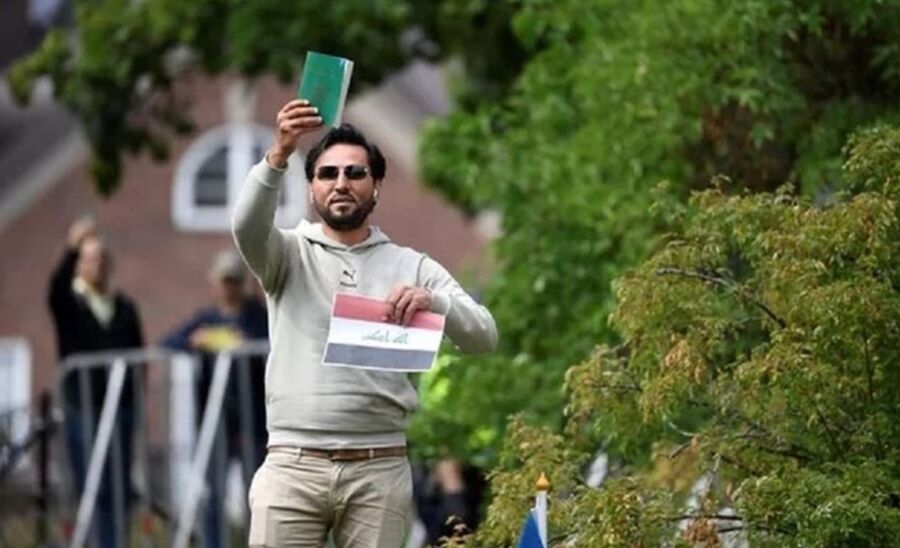 العراقي سلوان يحرق المصحف مجددا