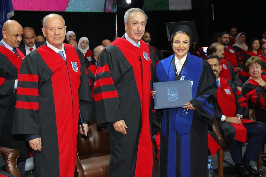 المهندسة نور اللوزي.. الف مبارك الماجستير