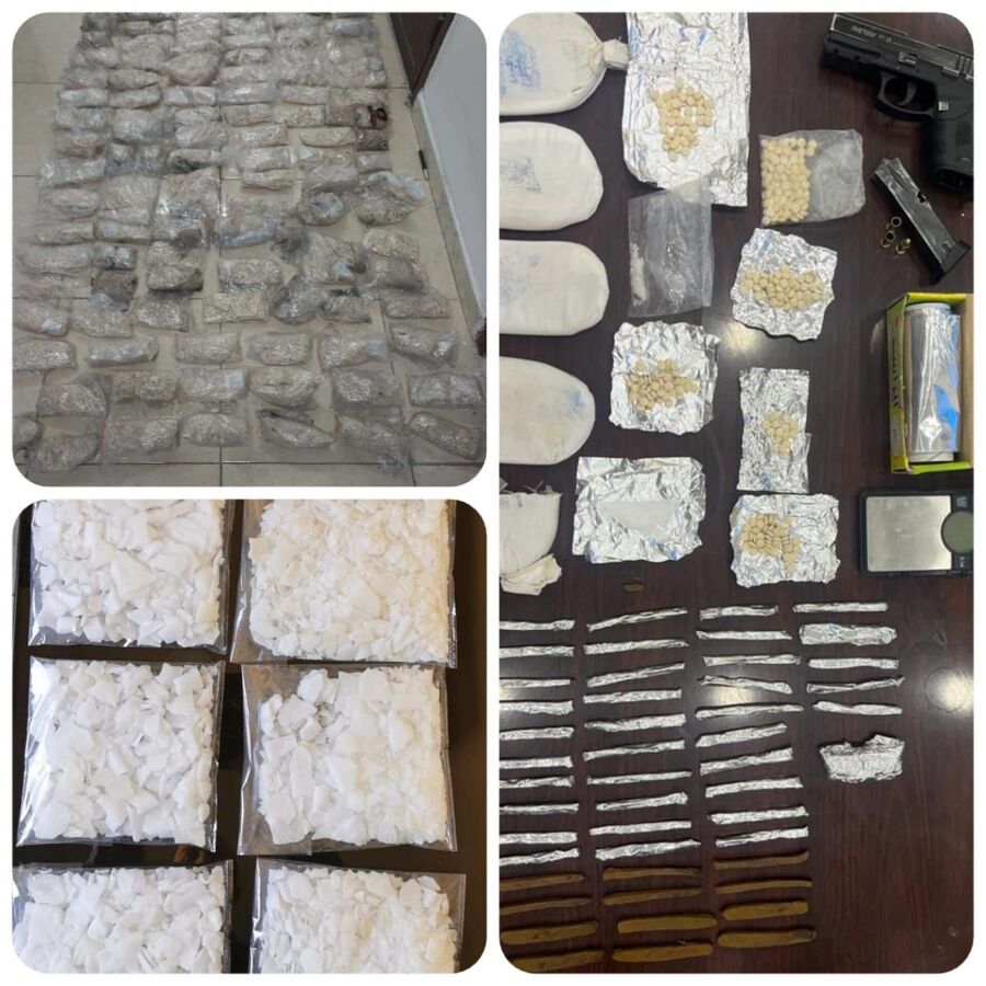 ضبط كميات كبيرة من المخدرات بحوزة