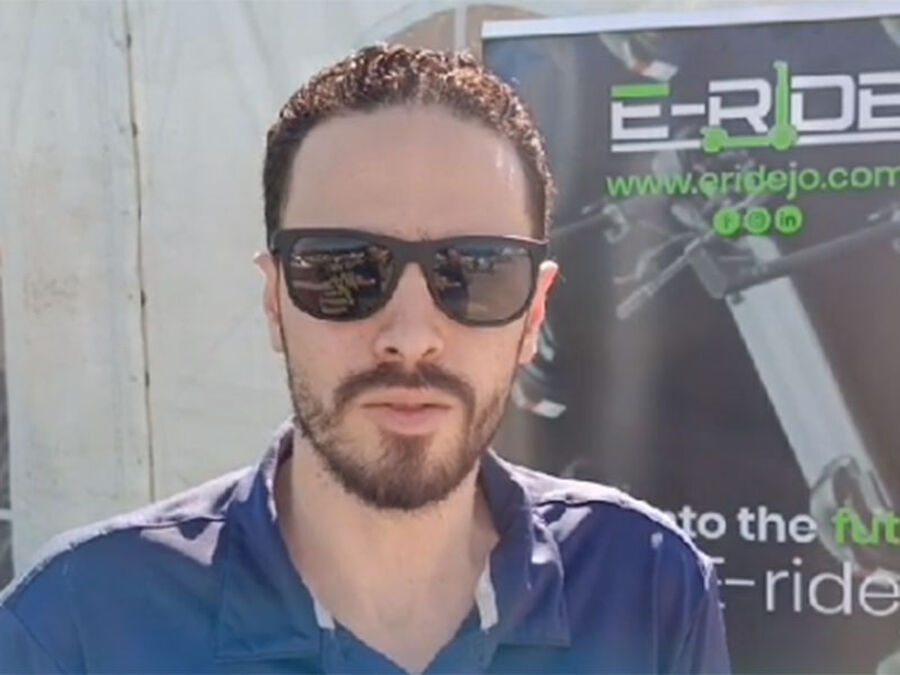شركة E-ride jo تشارك زوار معرض
