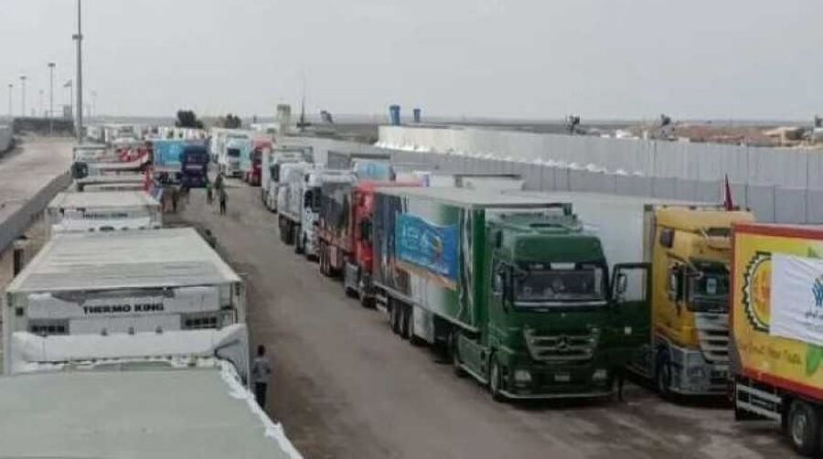 الهلال الأحمر الفلسطيني: رفع عدد شاحنات