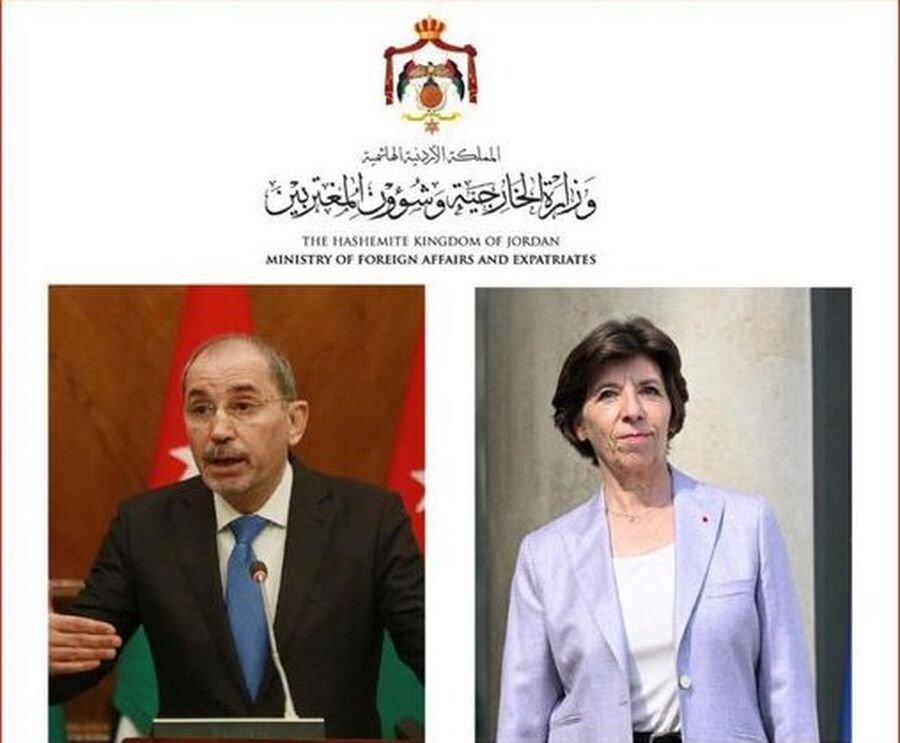 الصفدي يتلقى اتصالا من كاثرين كولونا