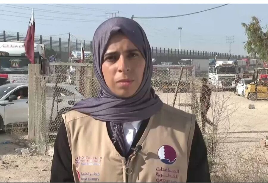 من داخل القطاع.. الوزيرة القطرية لولوة