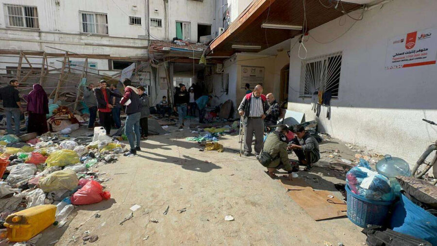 مجزرة في ساحة مستشفى كمال عدوان: