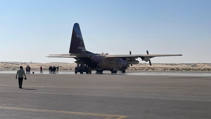 الهيئة الخيرية الأردنية: طائرة مساعدات جديدة