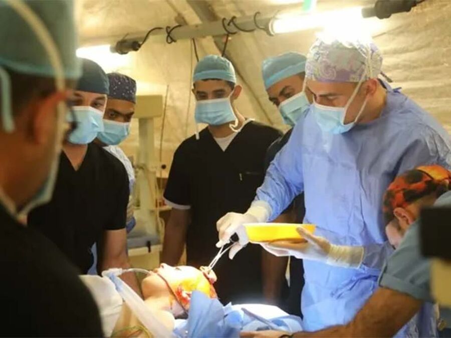 المستشفى الأردني في خانيونس استقبل أكثر