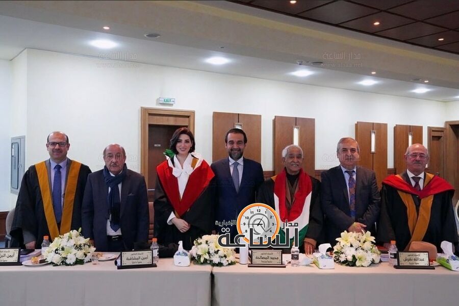 نوار عاصم زوجة محمد الحلبوسي تحصل