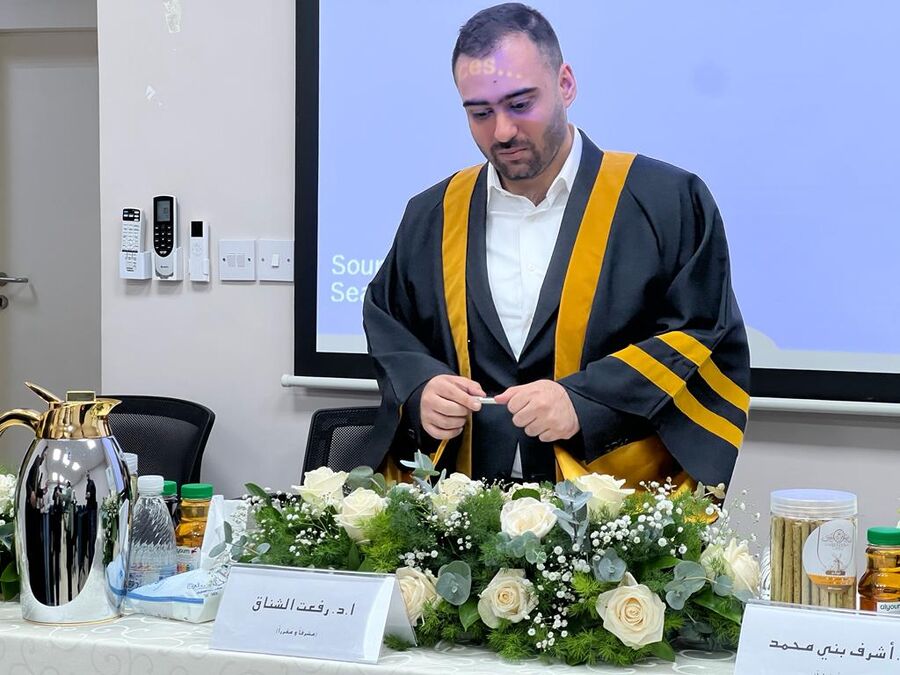 فيصل يوسف الجوازنة.. مبارك الماجستير