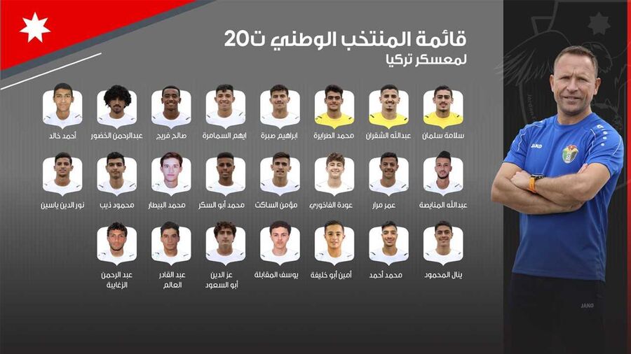 إعلان قائمة المنتخب الوطني تحت 20