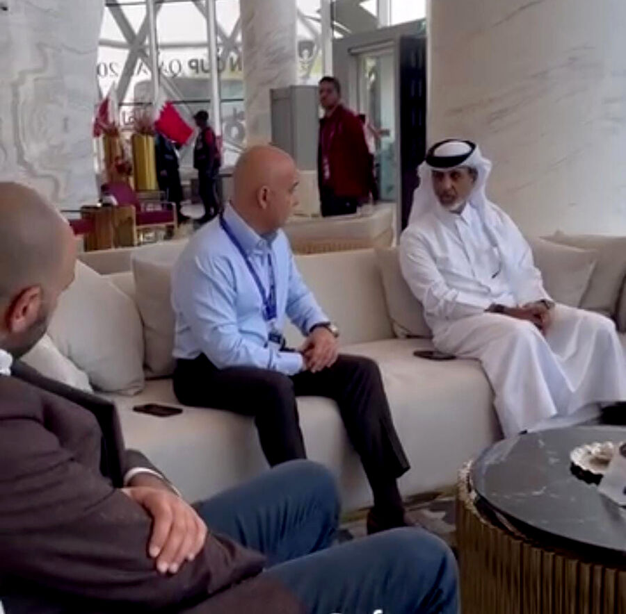 وزير الشباب القطري يزور بعثة منتخبنا