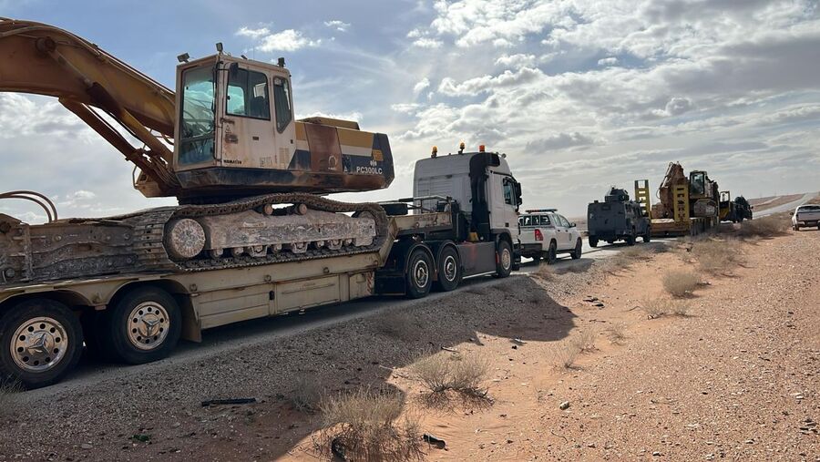 ضبط مقلعين مخالفين في الرويشد
