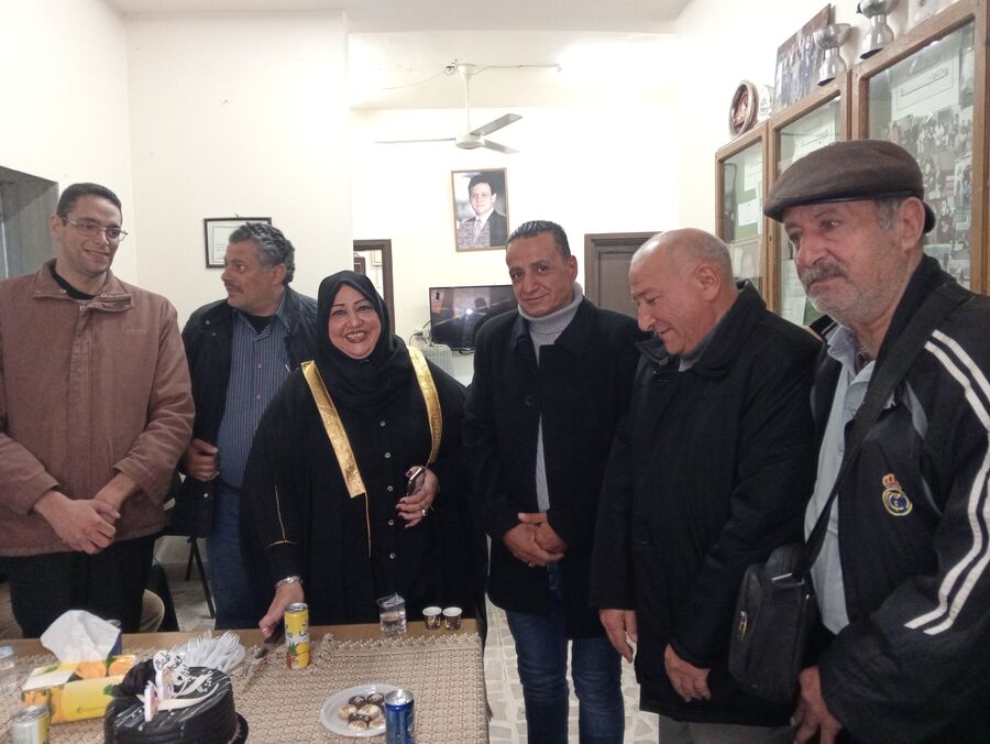 نادي الوفاء يكرم لانا الشامي (صور)