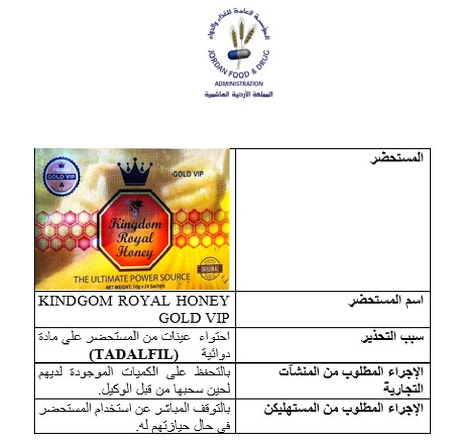 تحذير من الغذاء والدواء بخصوص مكمل