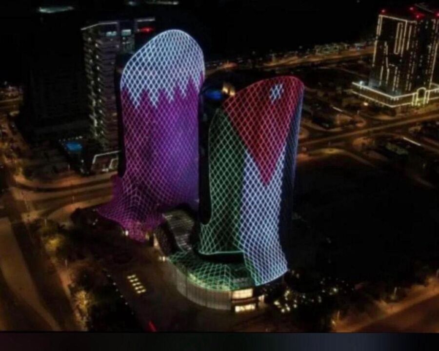 علما الأردن وقطر يزينان أبراج الدوحة..