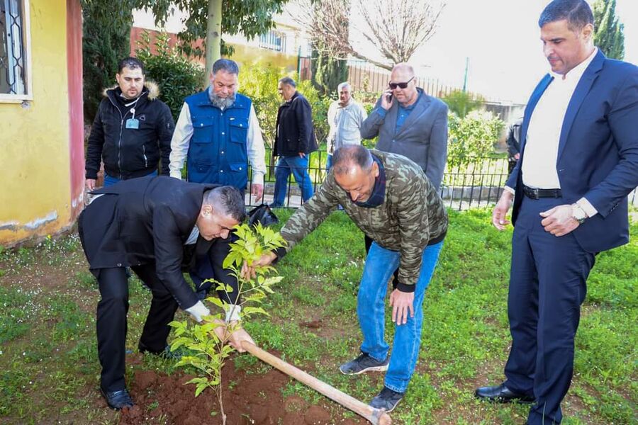 حملة لزراعة الاشجار في حكما بإربد