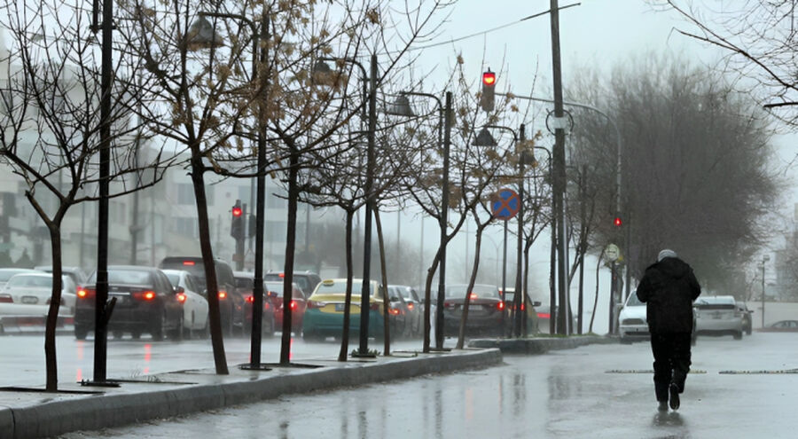 استمرار تأثر الأردن بكتلة هوائية باردة