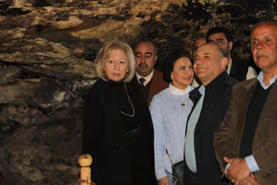 النجار تزور وادي الريان وكهف السيد