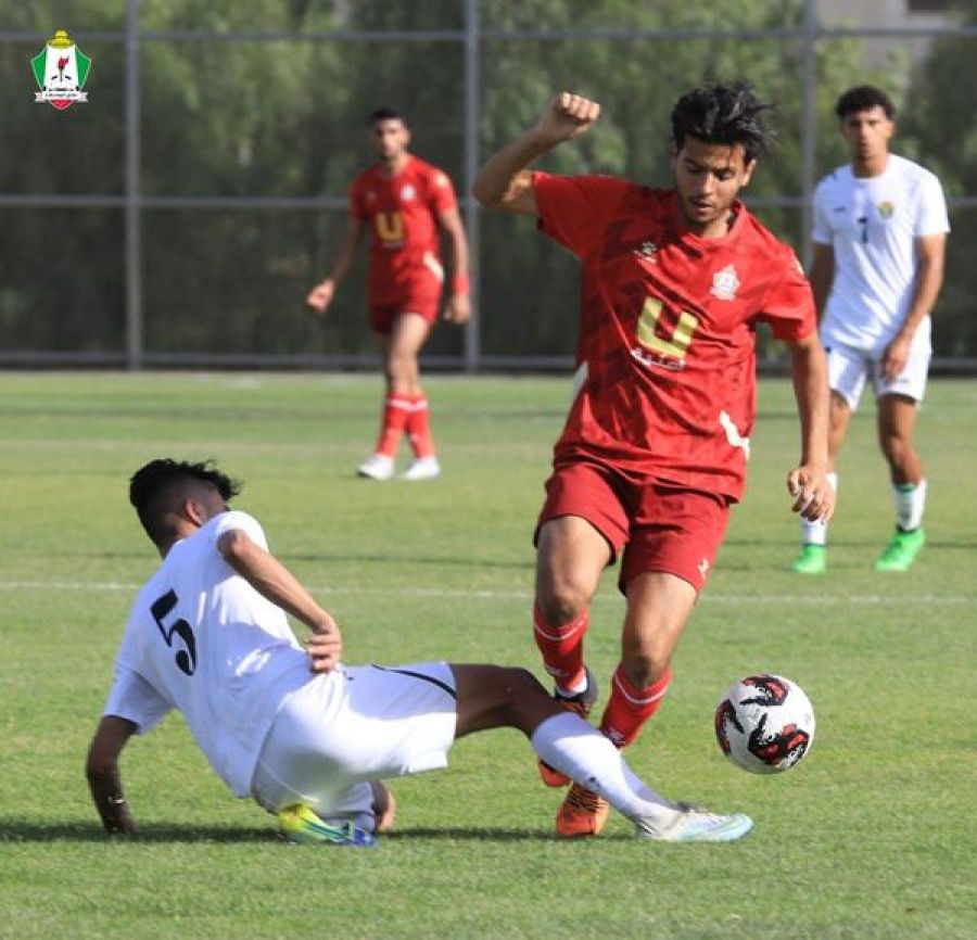 الوحدات يتعادل مع منتخب شباب الكرة