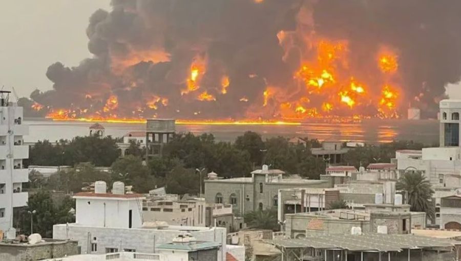 غارات إسرائيلية على مدينة الحديدة اليمنية