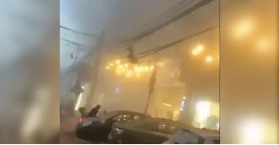 شاهدوا.. اللحظات الأولى لانفجار الضاحية الجنوبية