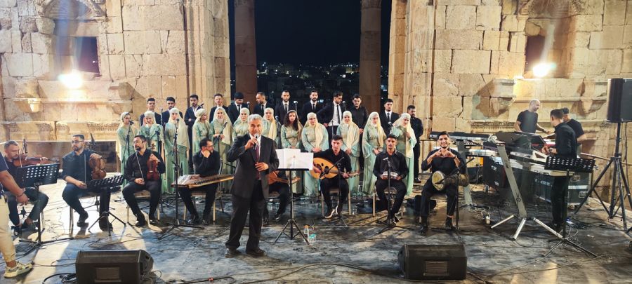 جرش: نجوم الاردن يستحضرون فلسطين والمهرجان