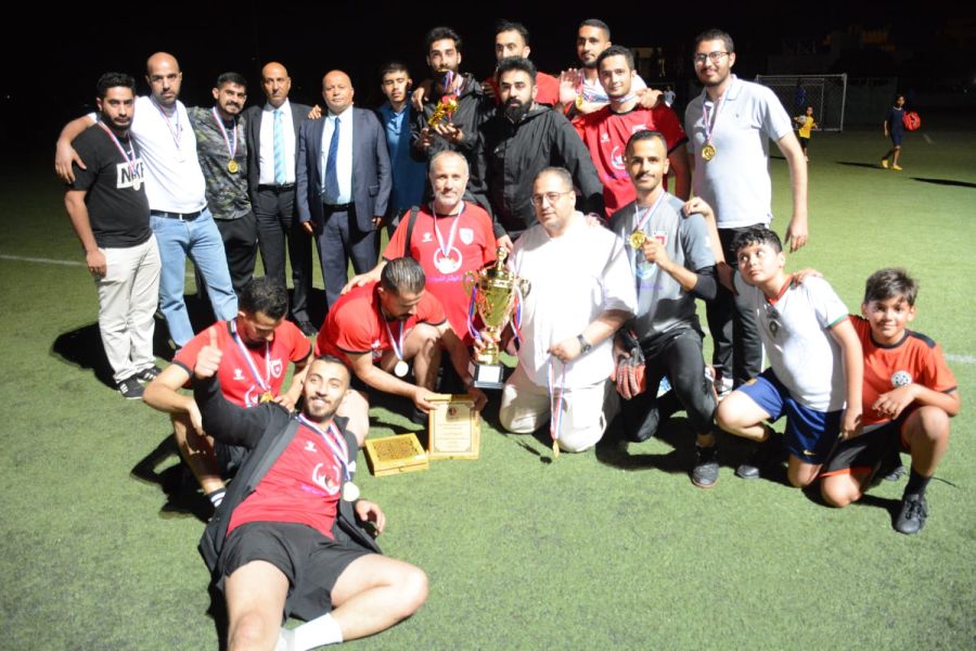 القرية بطلا للبطولة الكروية العاشرة لنقابة