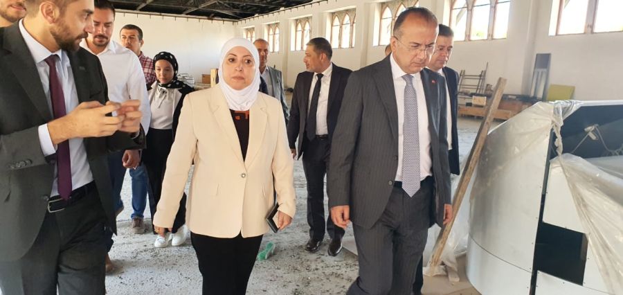 وزيرة النقل تتفقد اعمال انشاء المتحف