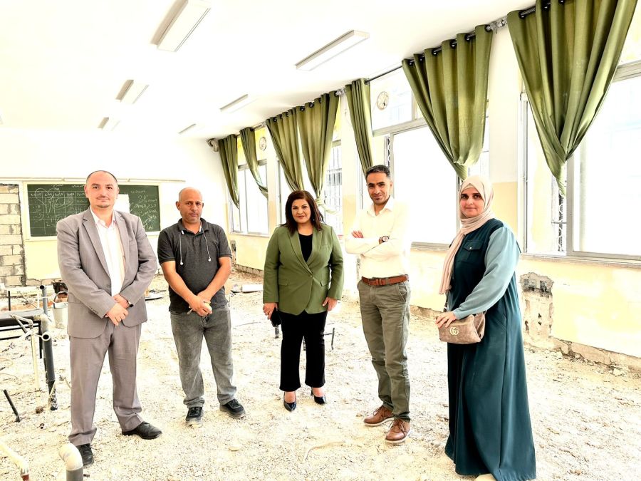 العجارمة تتفقد أعمال الإنشاءات والتوسعة لتخصصات