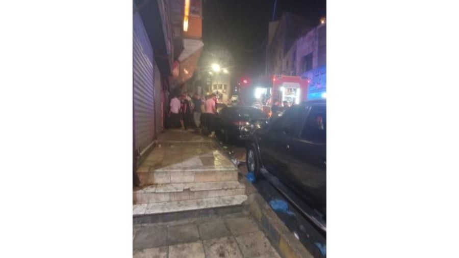 حريق في مطعم في وسط البلد