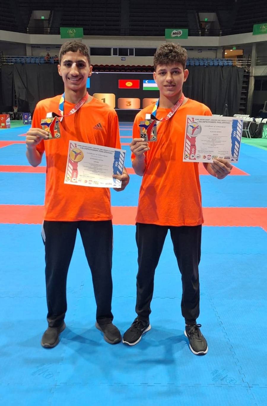 ميداليتان ذهبية وفضية لمنتخب الكراتيه في