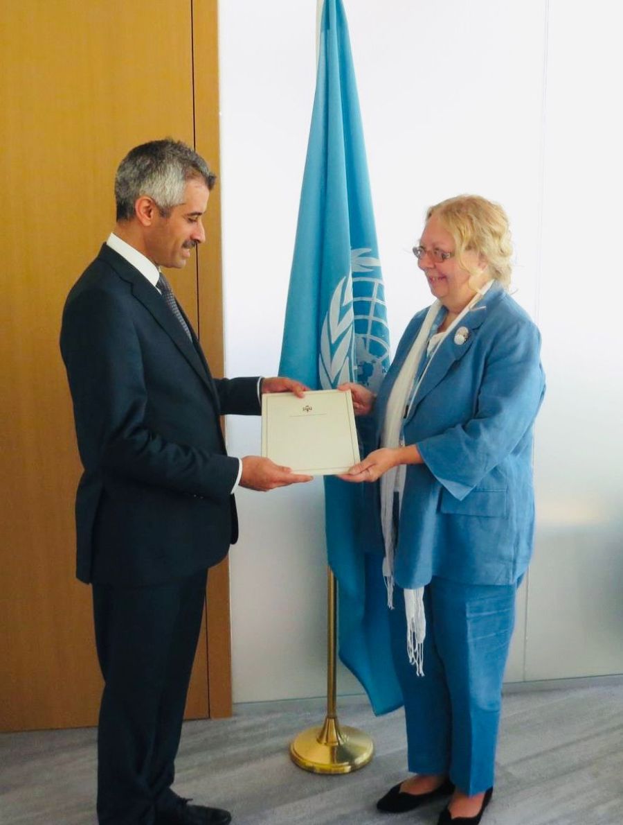 المندوب الدائم أكرم الحراحشة يقدم اوراقه