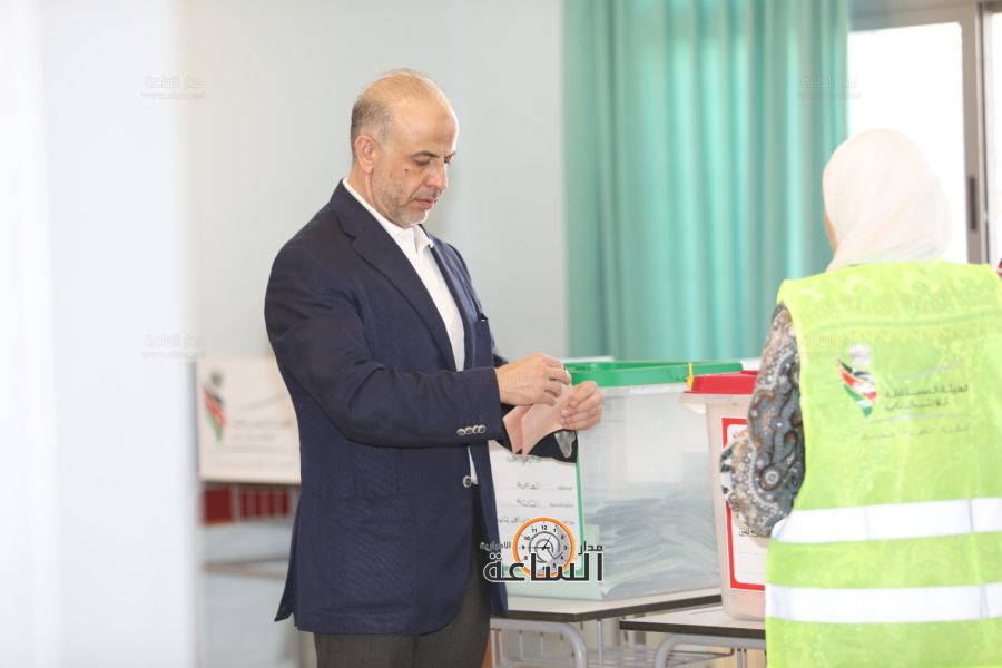 محمد الوريكات العدوان يدلي بصوته في