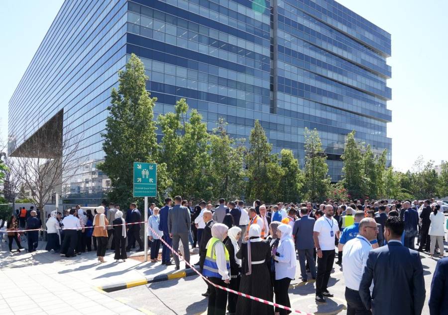 بنك الإسكان ينفذ تجربة إخلاء وهمية