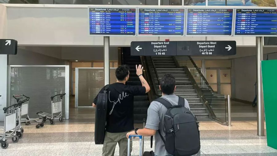 العثور على تذكرة سفر من لبنان..