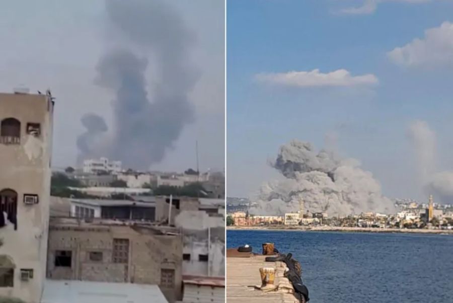 عشرات الطائرات الإسرائيلية تهاجم مطار وميناء