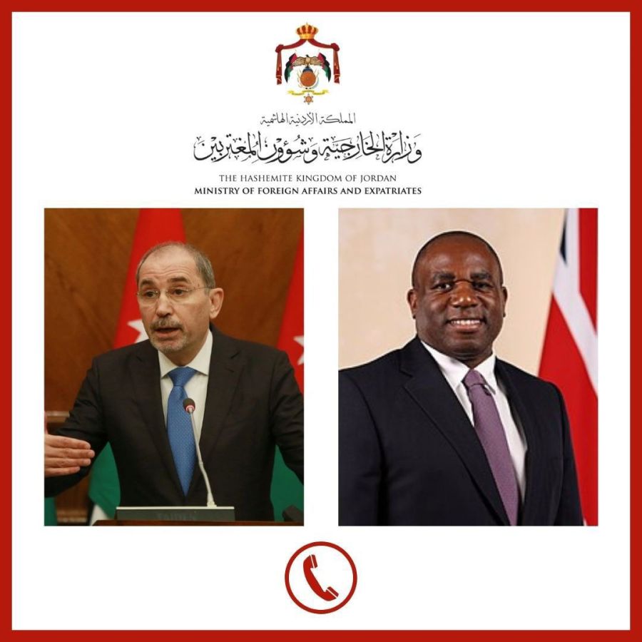 الصفدي لـ ديفيد لامي: الاردن أبلغ