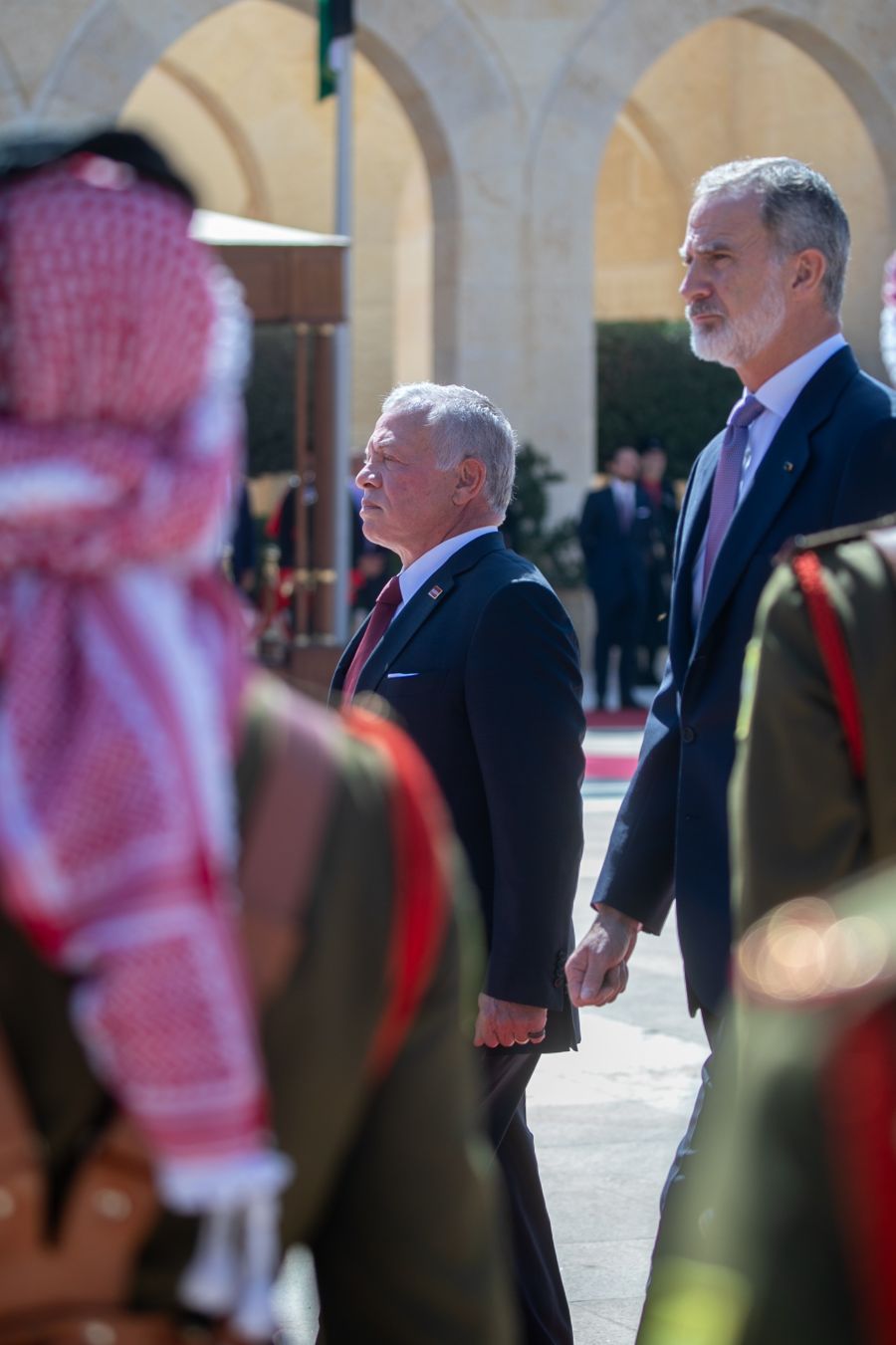 ملك إسبانيا يغادر الأردن