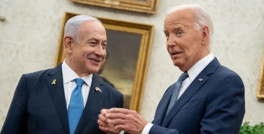 أول اتصال هاتفي بين بايدن ونتنياهو