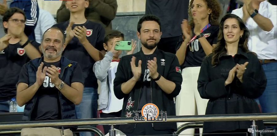 شاهد.. فرحة ولي العهد بهدف الأردن